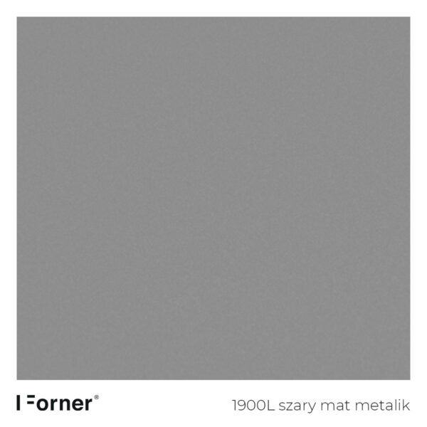 próbka koloru 1900L szary mat metalik - płyty meblowe supermat Forner Scratch Resistant