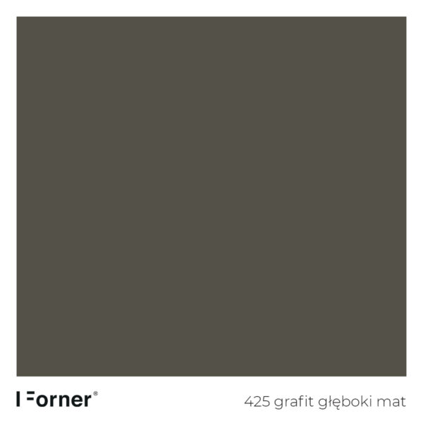 próbka koloru 425 grafit głęboki mat - płyty meblowe supermat Forner standard