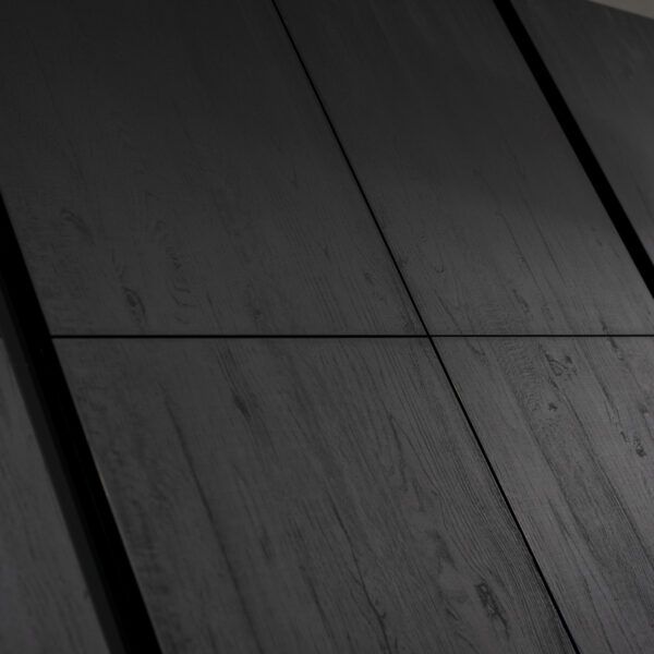 czarne drewniane fronty kuchenne Sherwood U129 Nero