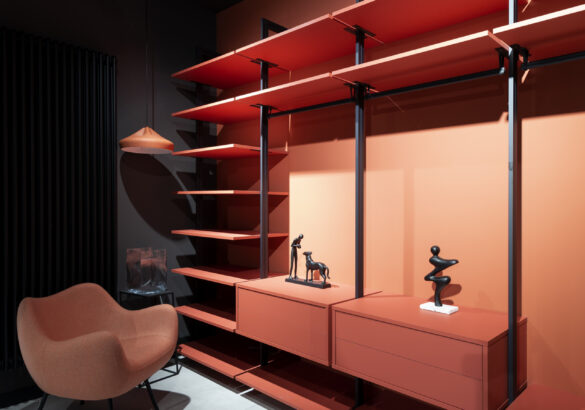 Garderoba w ceglastym kolorze z płyty Forner Velvet 5983